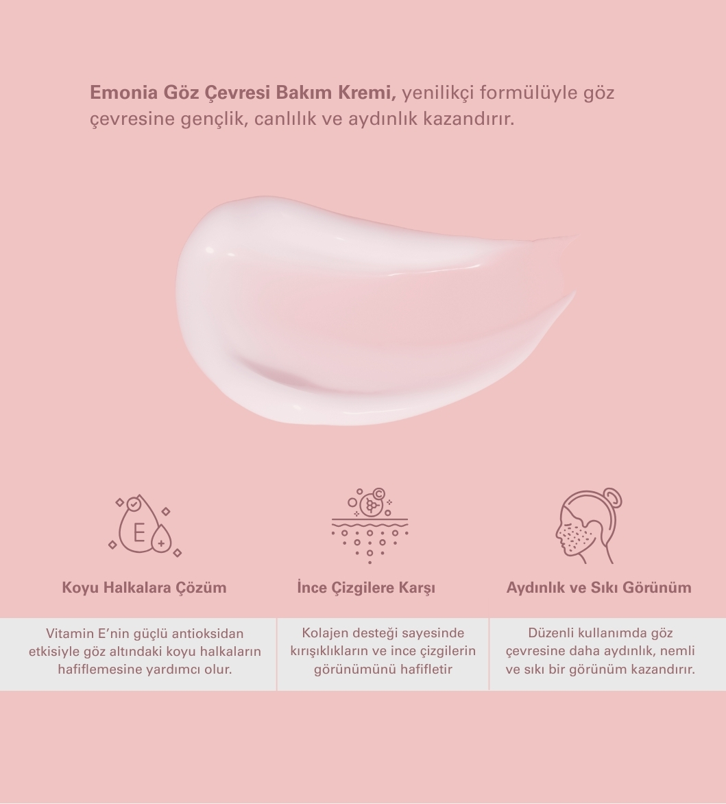 EMONIA GLOW Göz Çevresi Bakım Kremi EMONIA GLOW Göz Çevresi Bakım Kremi